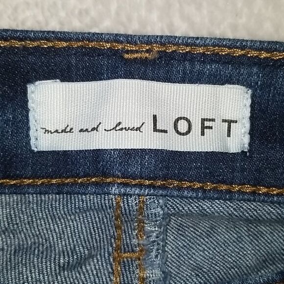 LOFT DISTRESSED MODERN SKINNY JEANS - Picture 4 of 5